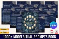 Moon Ritual Prompts Book - CraftNest - Digital Crafting and Art