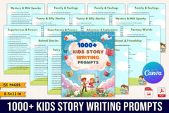 Kids Story Writing Prompts for Creative Inspiration - CraftNest - Digital Crafting and Art