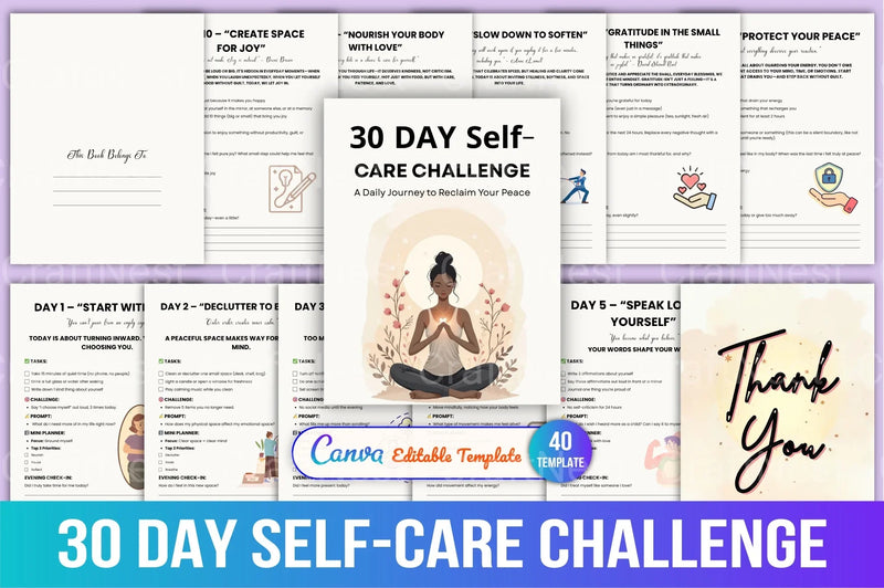 Day Self Care Challenge - CraftNest - Digital Crafting and Art
