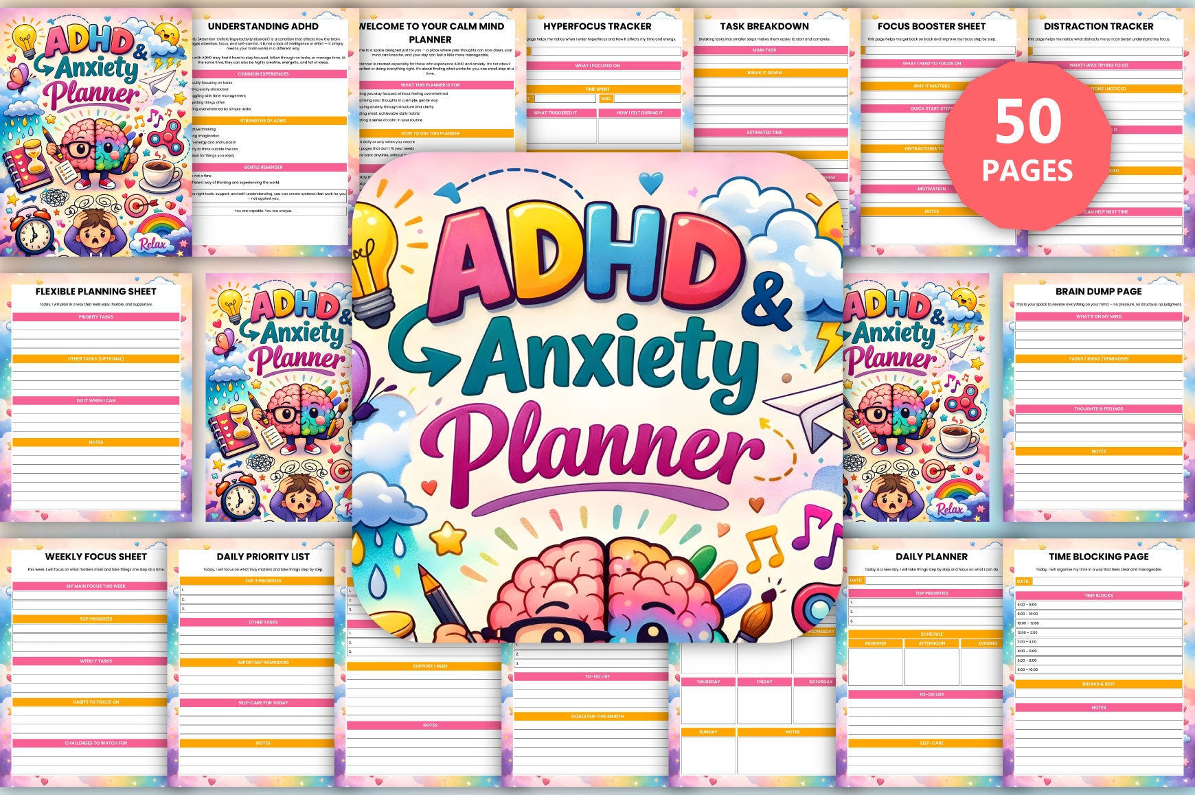 ADHD Anxiety Planner