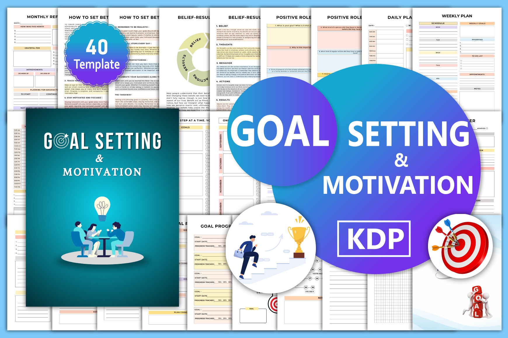 Goal Setting Motivation Planner