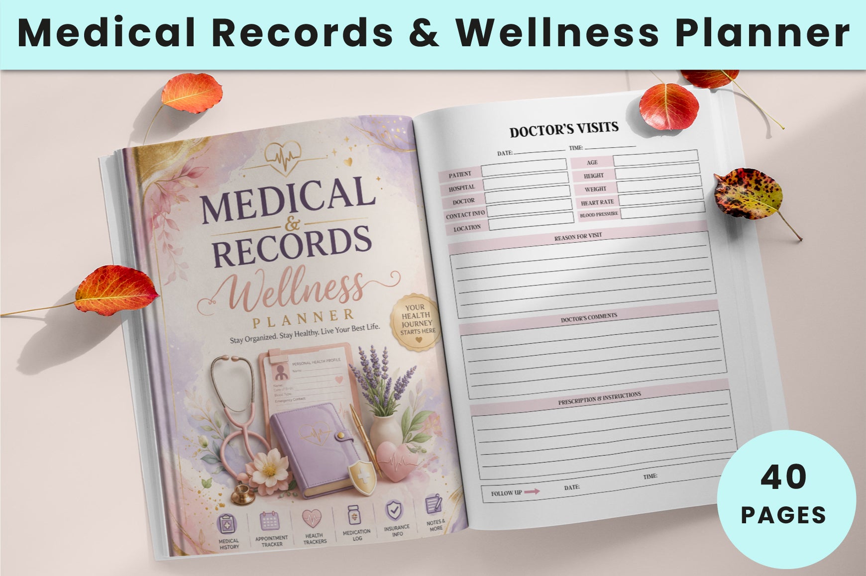 Medical Records Wellness Planner