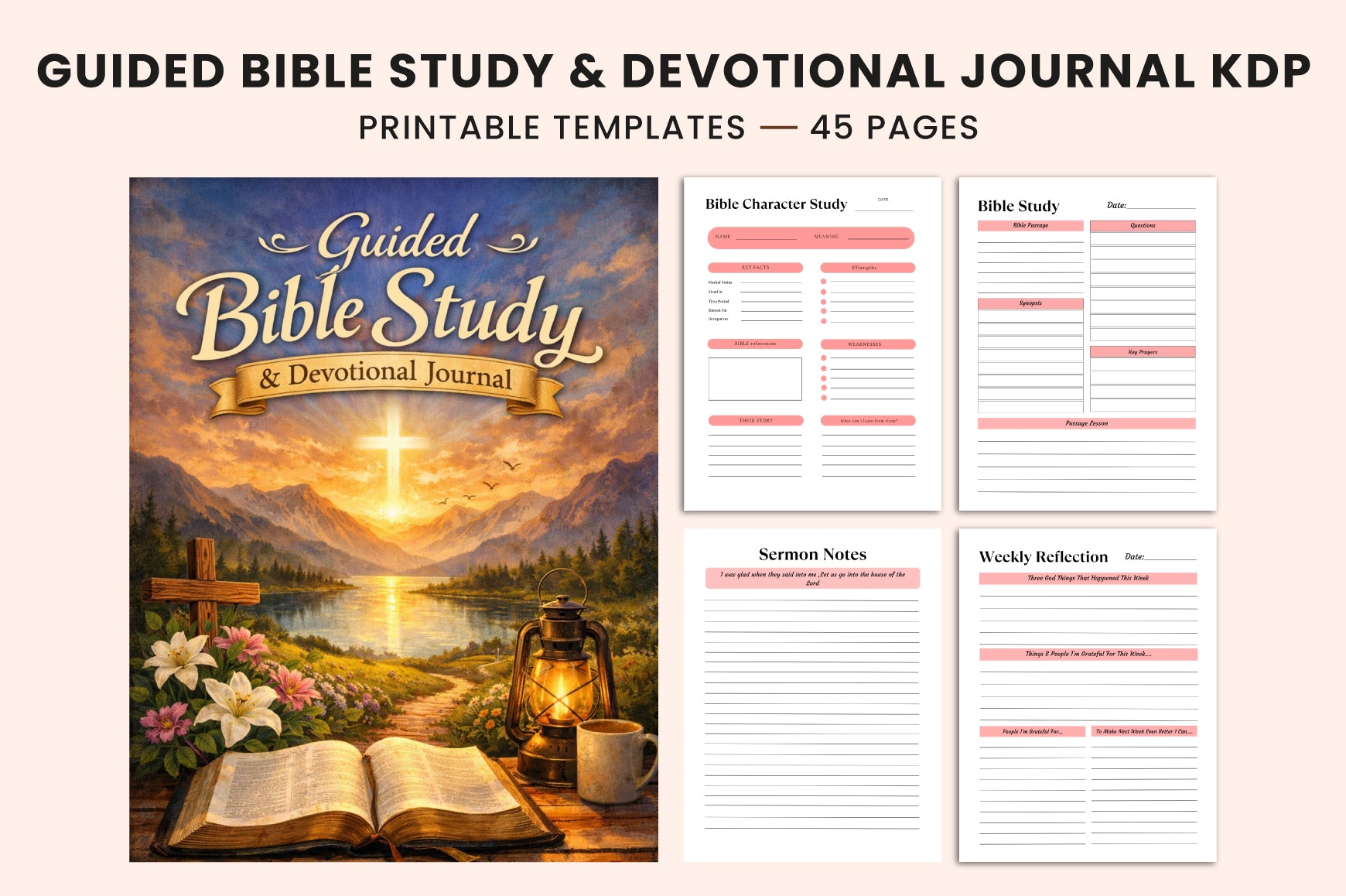 Guided Bible Study Devotional Journal