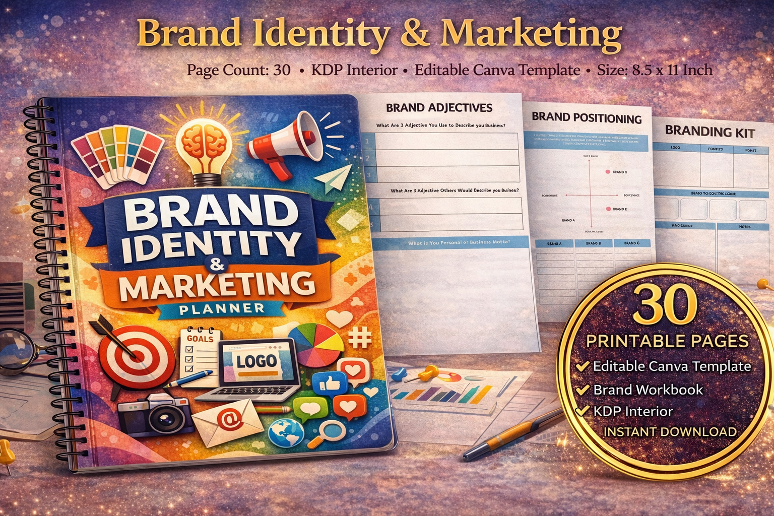 Brand Identity Marketing Planner