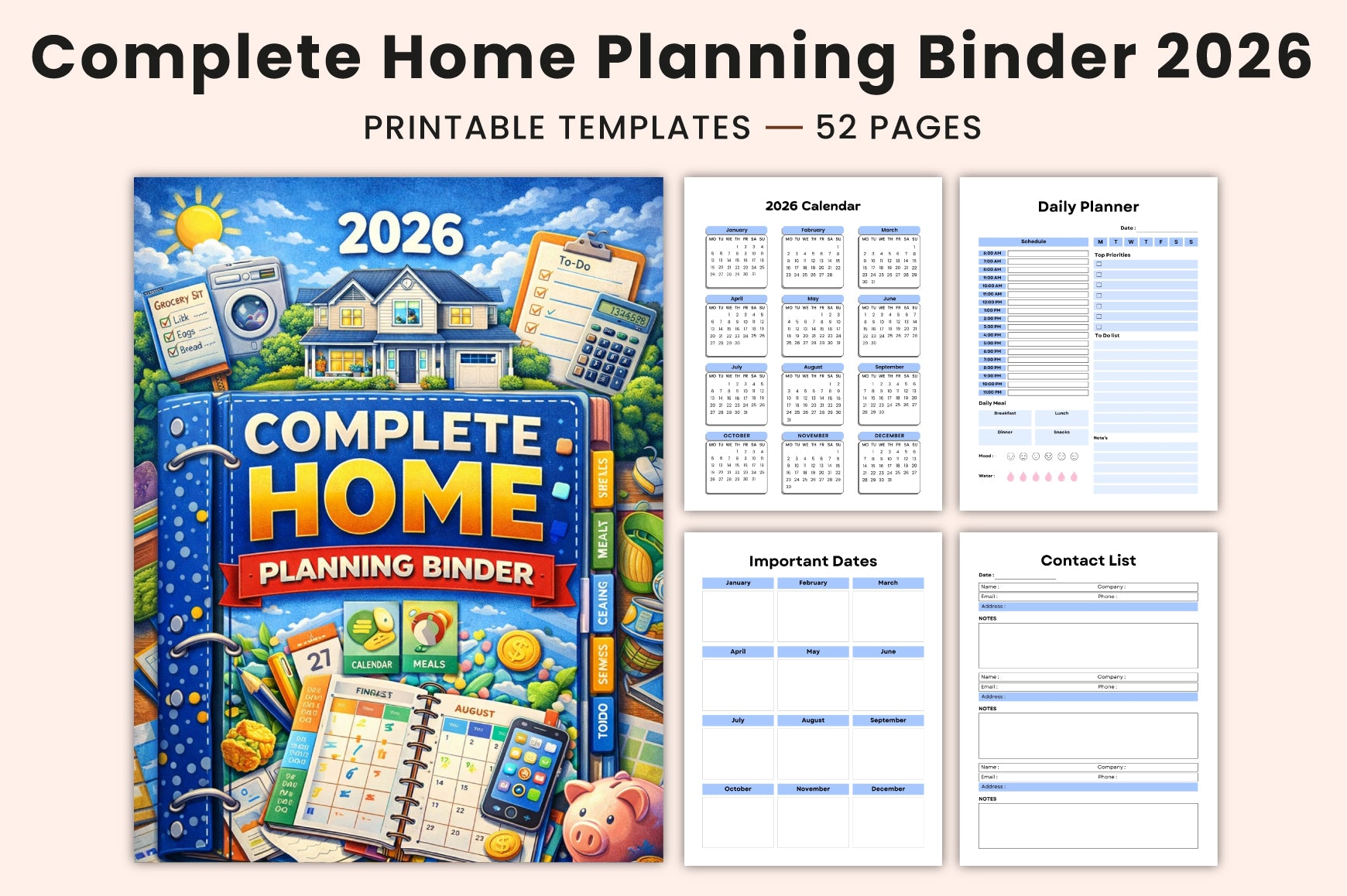 Complete Home Planning Binder Planner