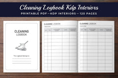 Cleaning Logbook Planner - CraftNest - Digital Crafting and Art