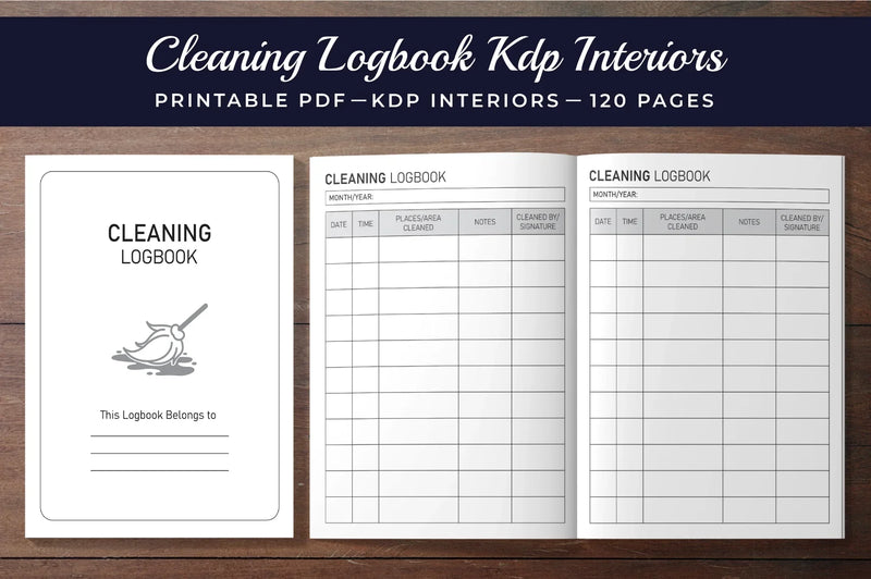 Cleaning Logbook Planner - CraftNest - Digital Crafting and Art