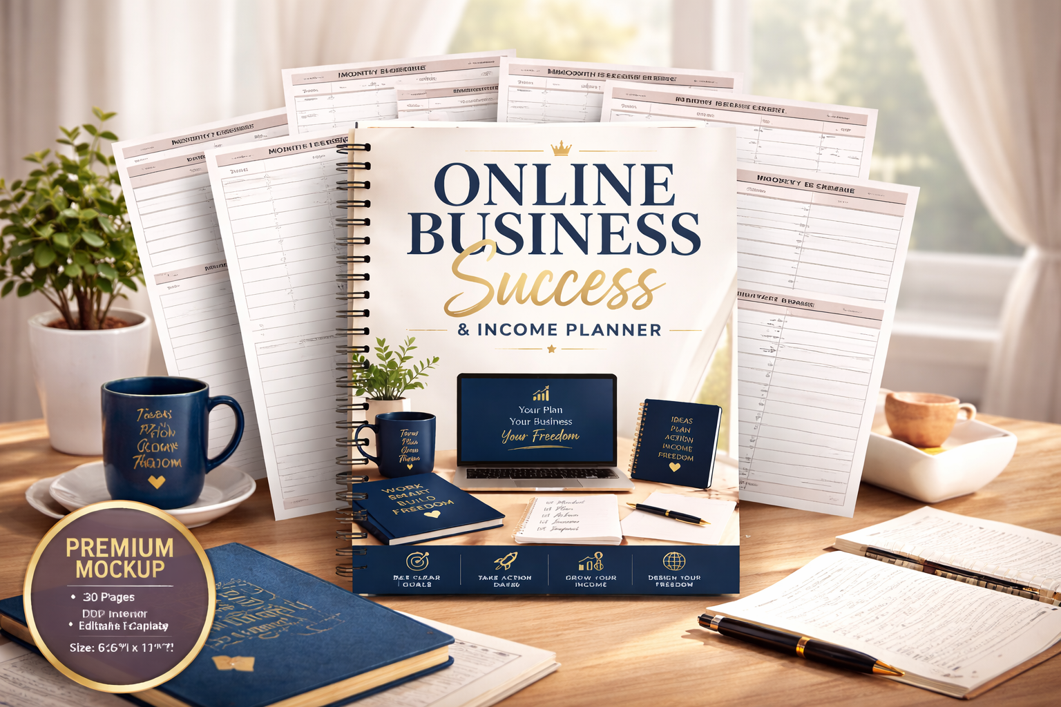 Online Business Success Income Planner