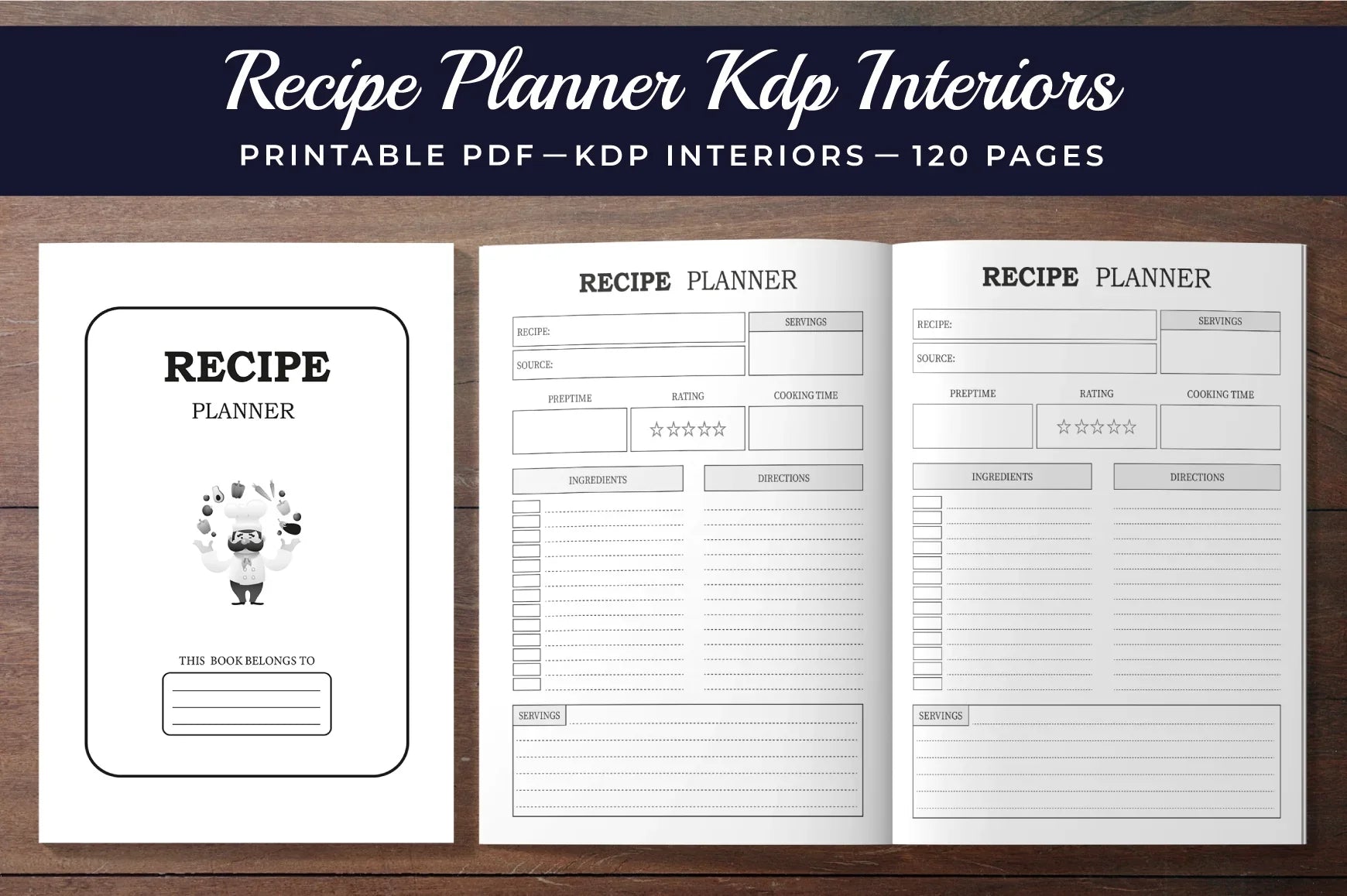 Recipe Planner  Bundle - CraftNest - Digital Crafting and Art