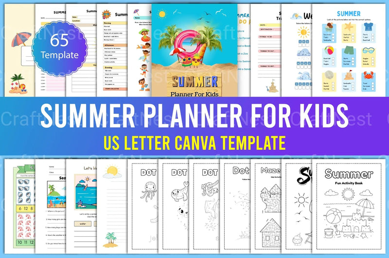 Summer Planner for Kids - CraftNest - Digital Crafting and Art