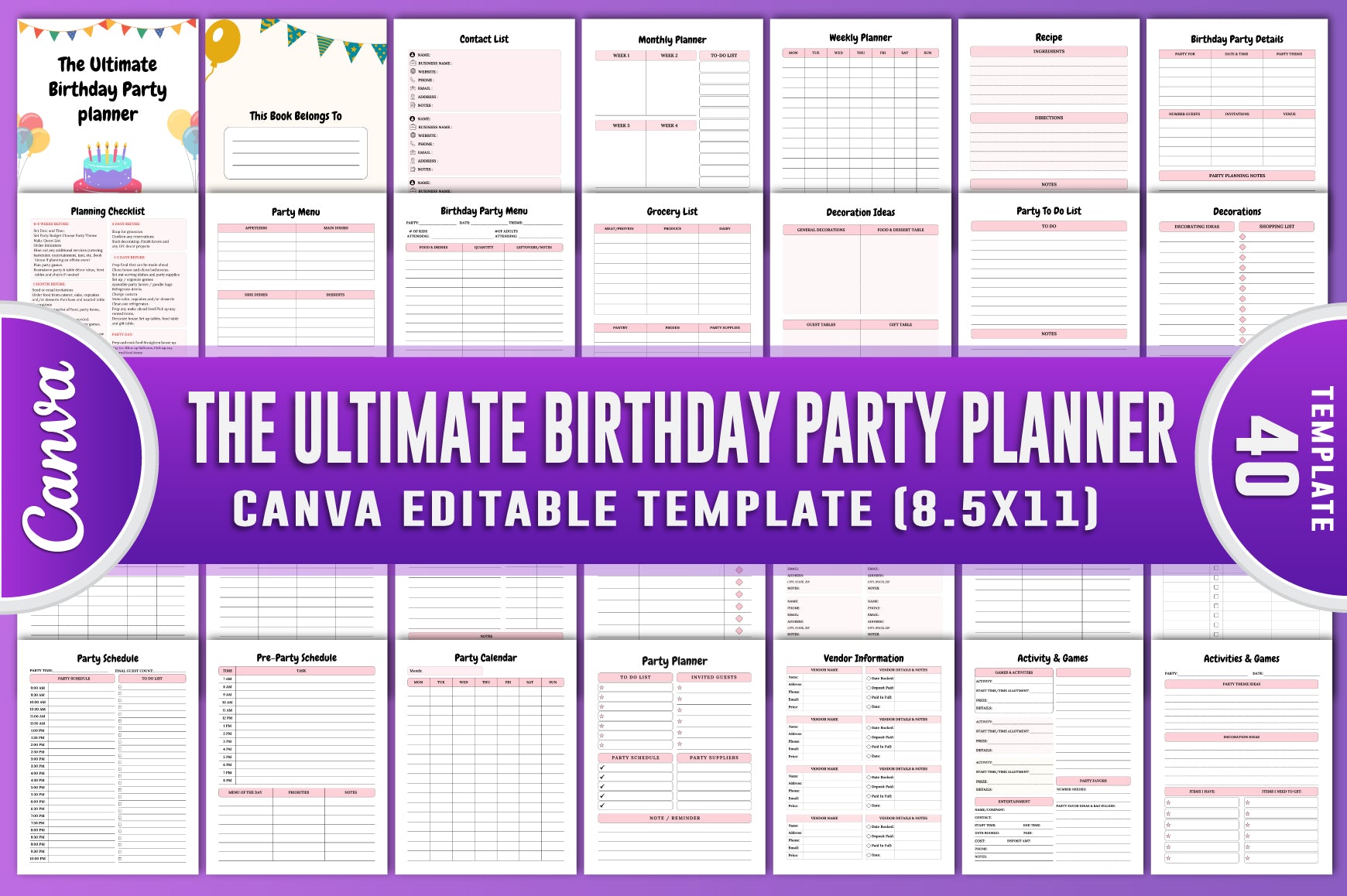 The Ultimate Birthday Party Planner