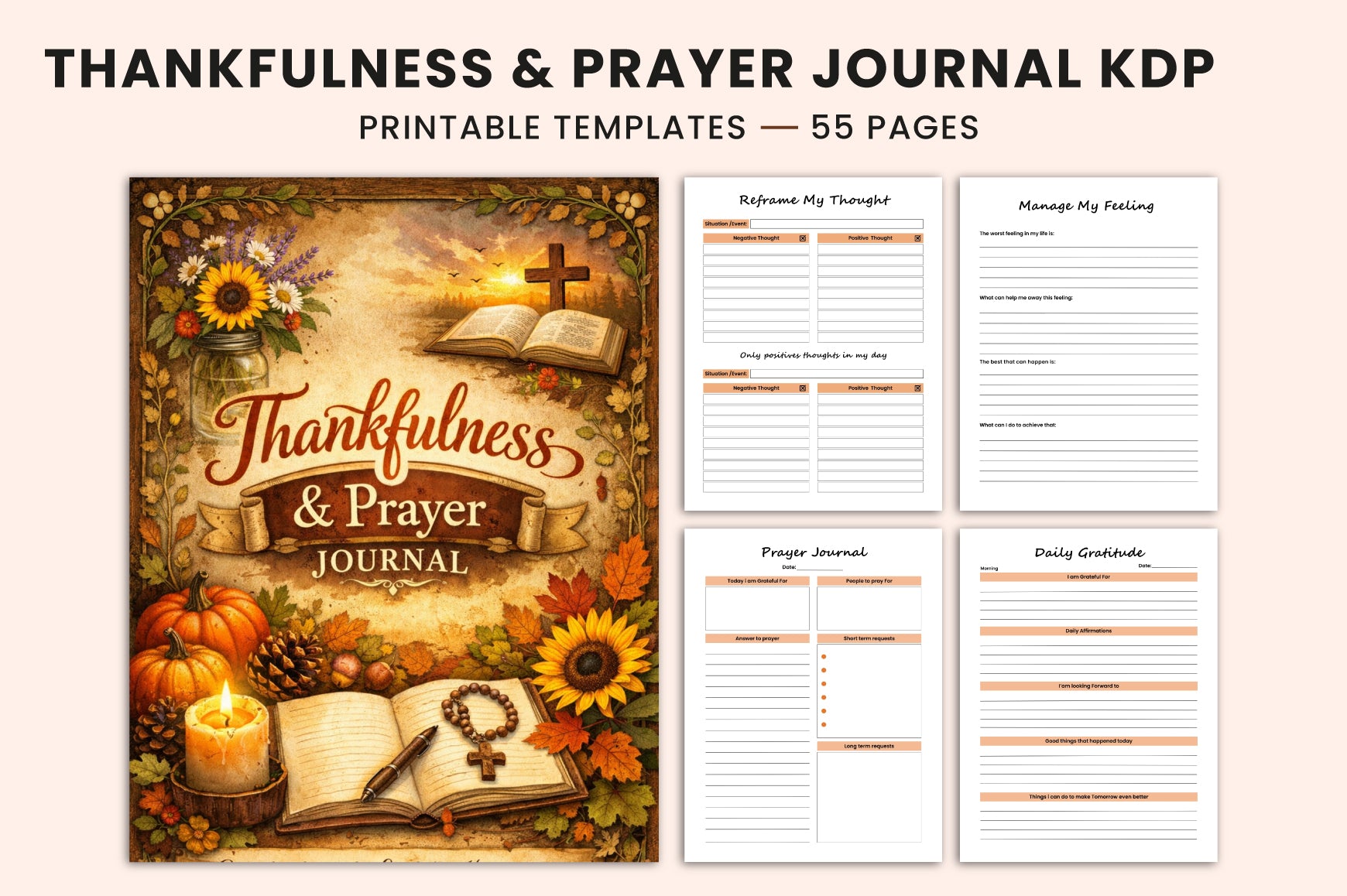 Thankfulness and Prayer Journal