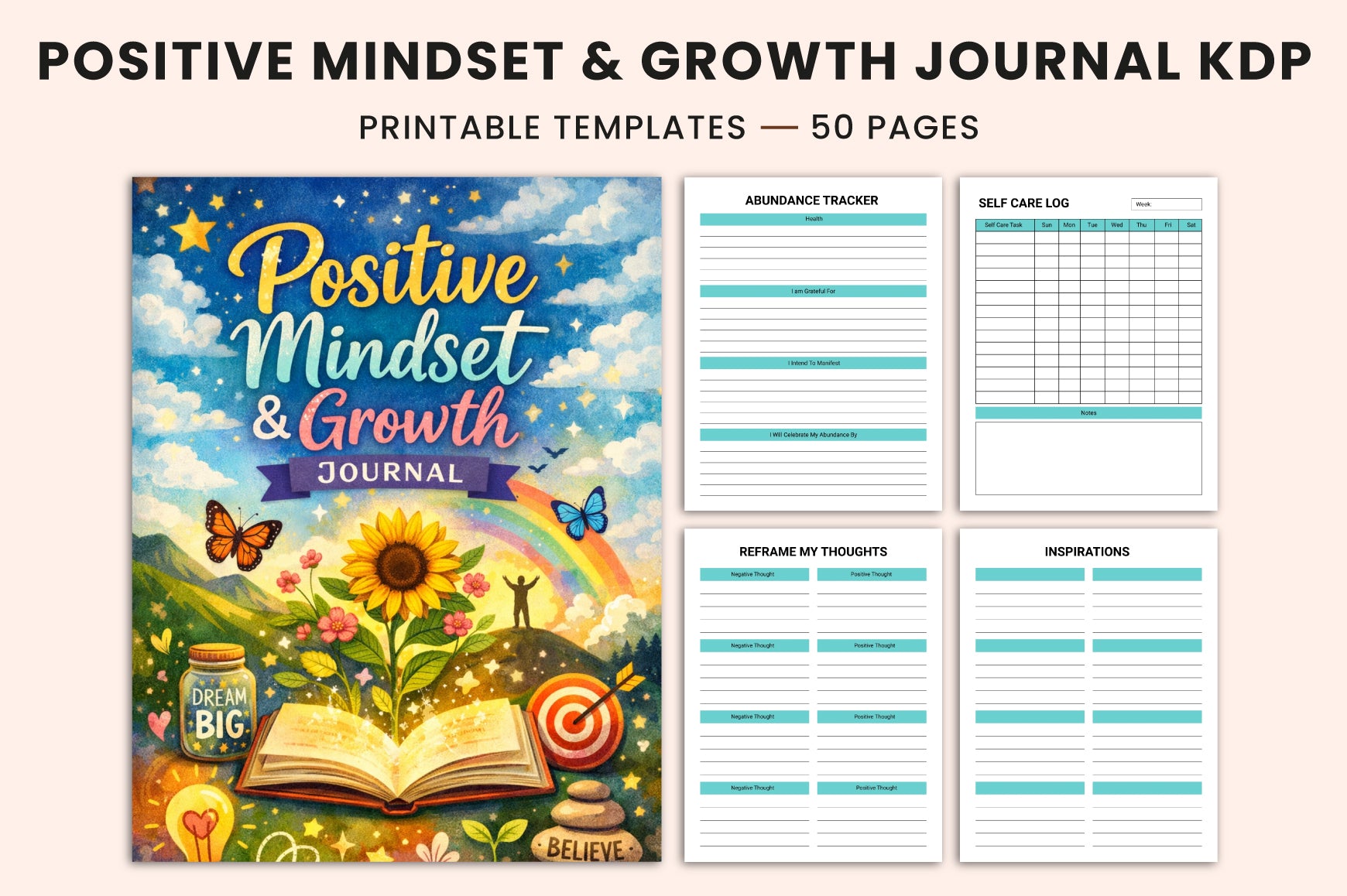 Positive Mindset Growth Journal
