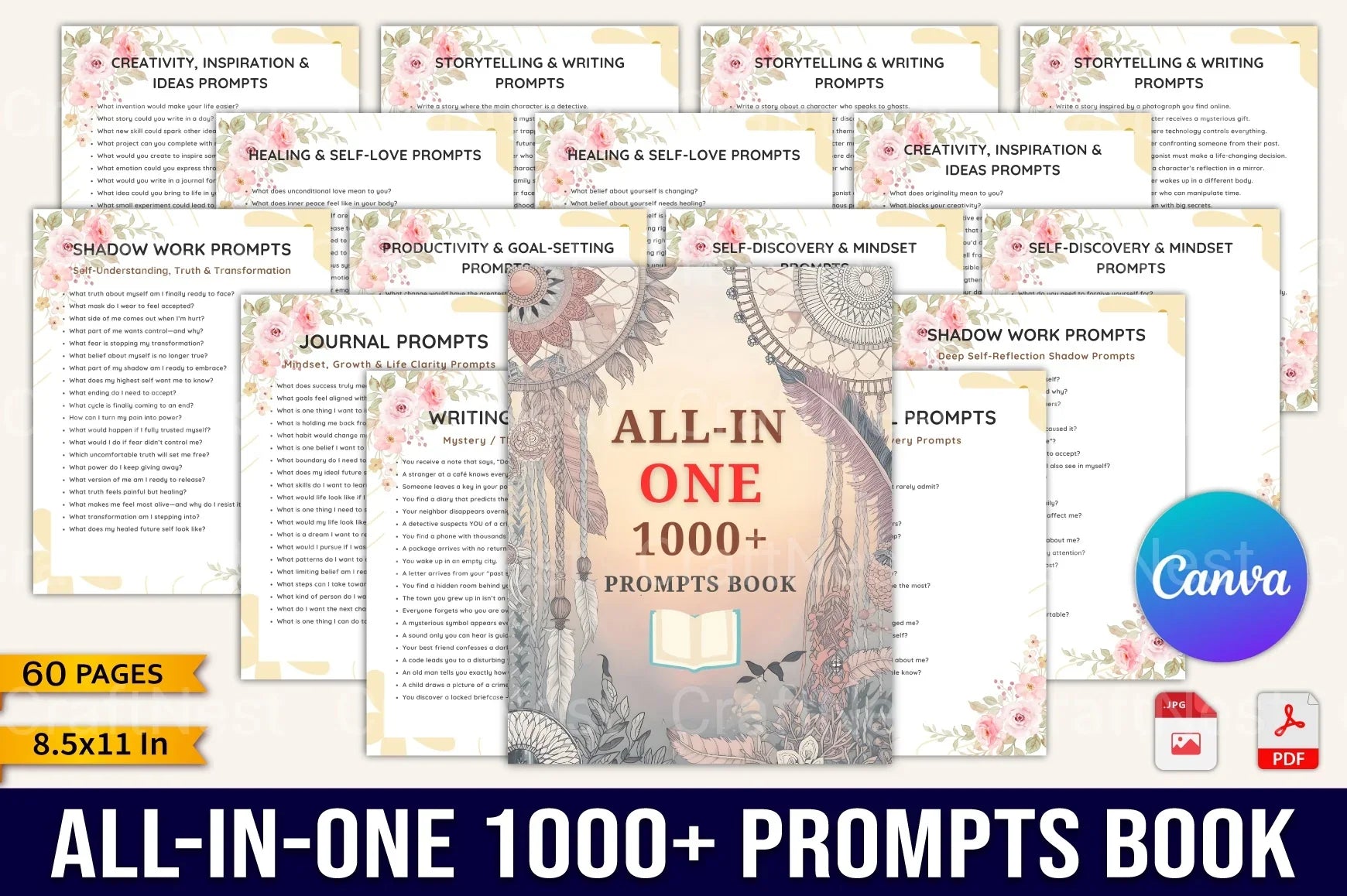 Ultimate All-In-One Prompts Book - CraftNest - Digital Crafting and Art