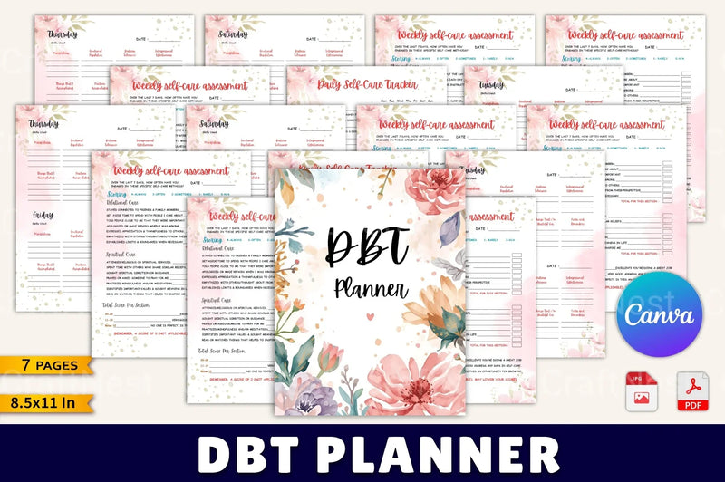 DBT Planner for Effective Therapy Planning - CraftNest - Digital Crafting and Art