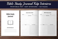 Bible Study Planner Interiors Bundle - CraftNest - Digital Crafting and Art