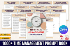 Effective Time Management Prompt Book - CraftNest - Digital Crafting and Art
