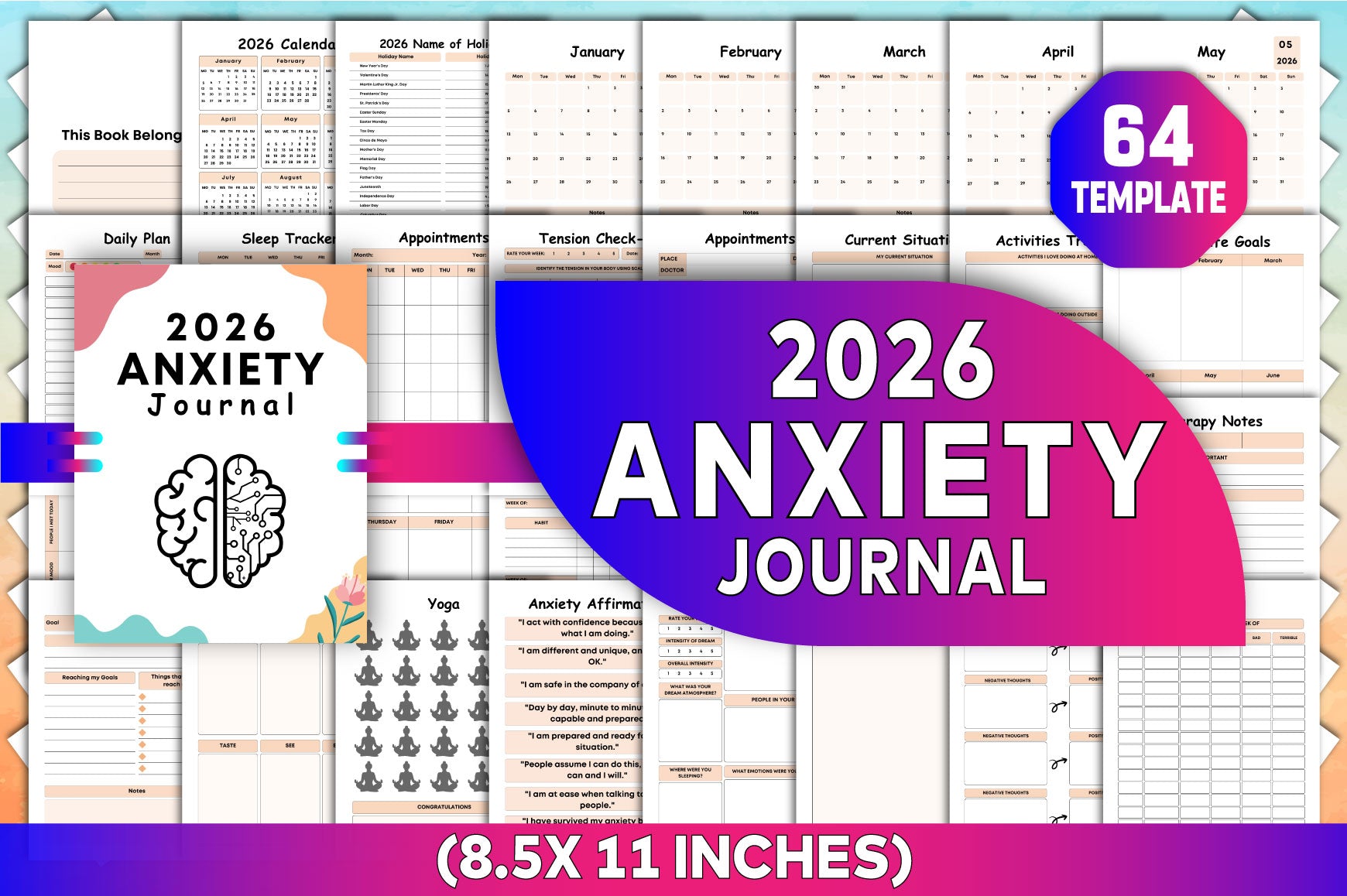 Anxiety Journal for Stress Relief
