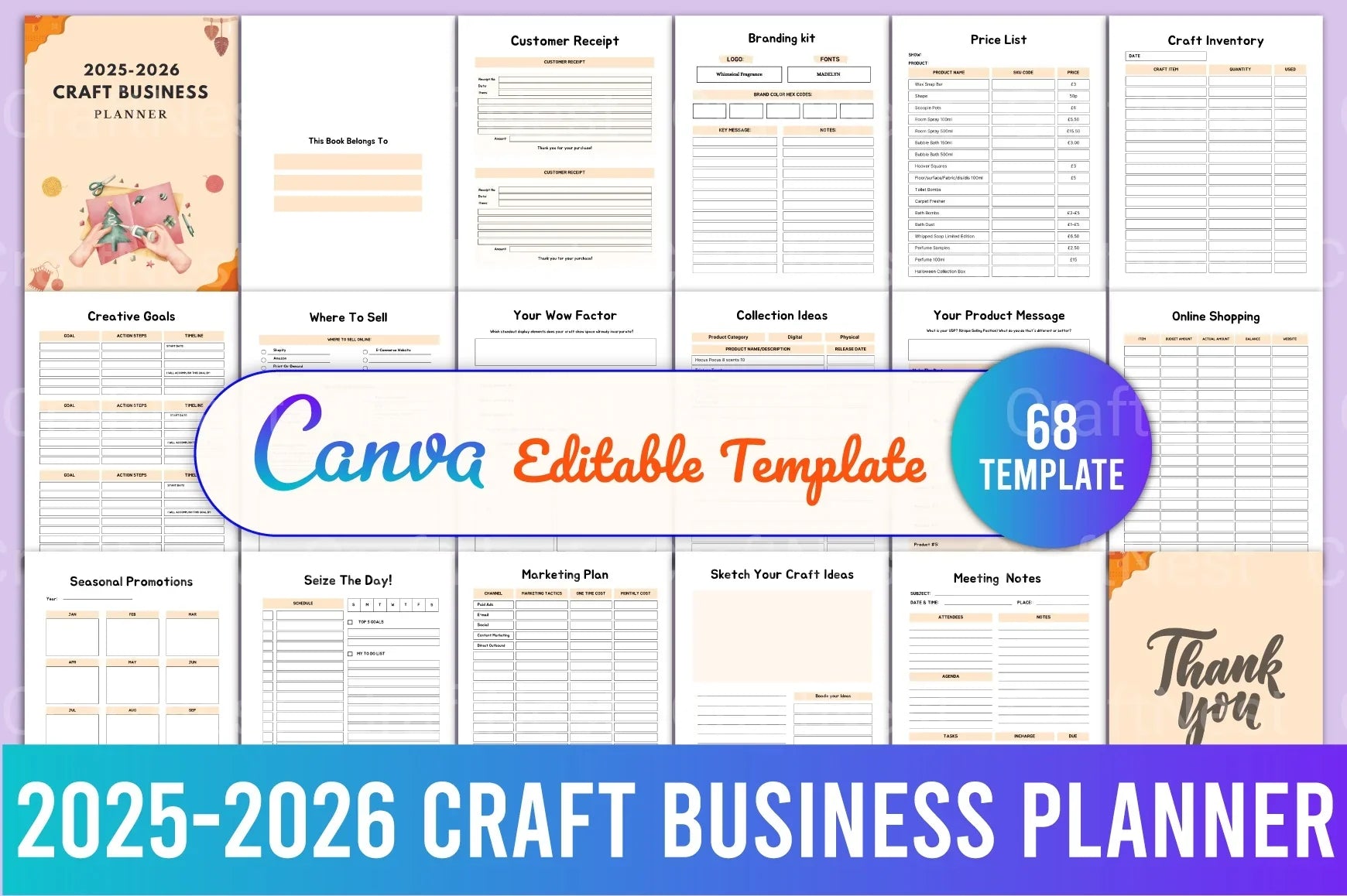 Craft Business Planner Guide - CraftNest - Digital Crafting and Art
