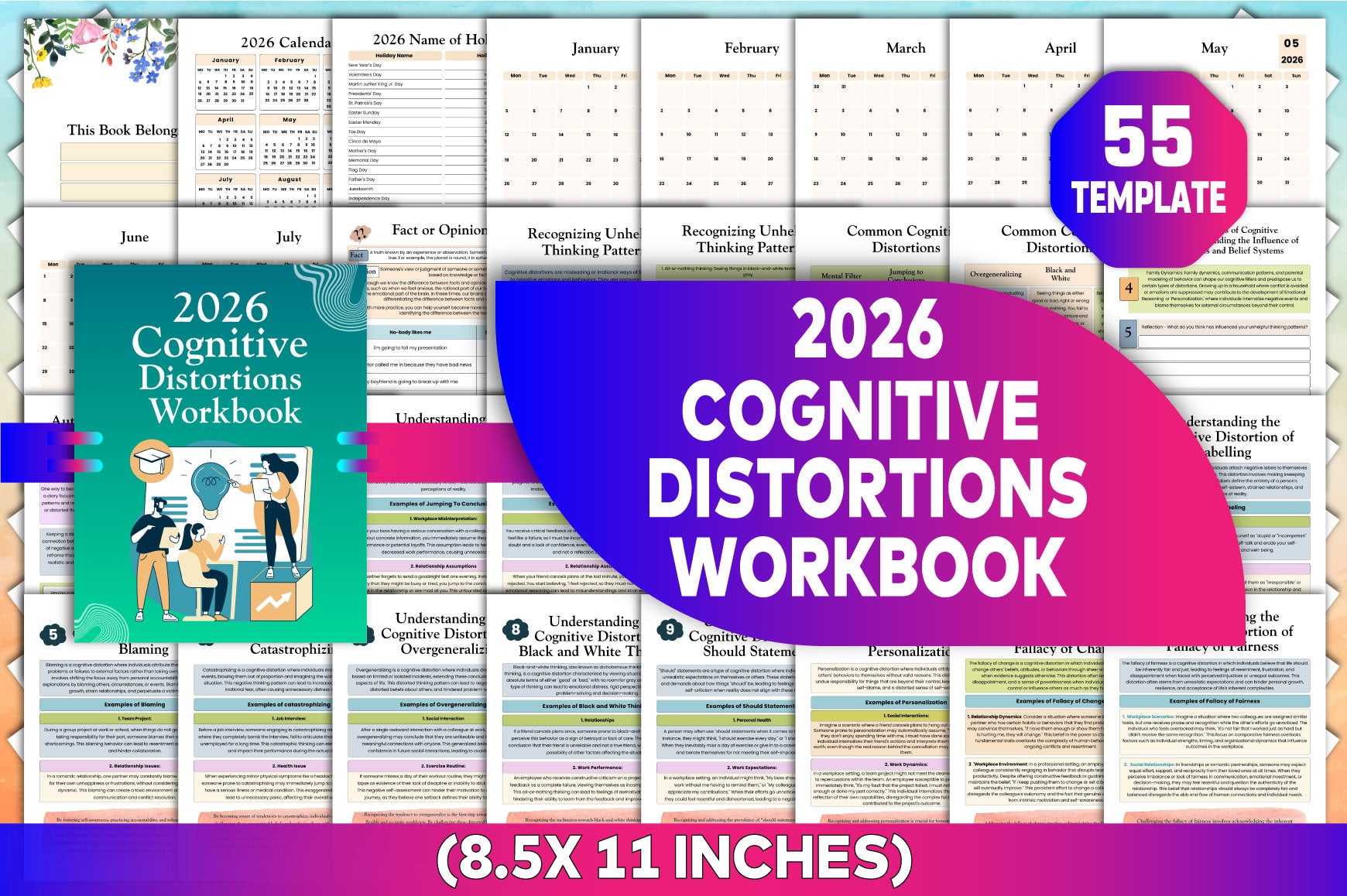 Cognitive Distortions Workbook for Personal Growth