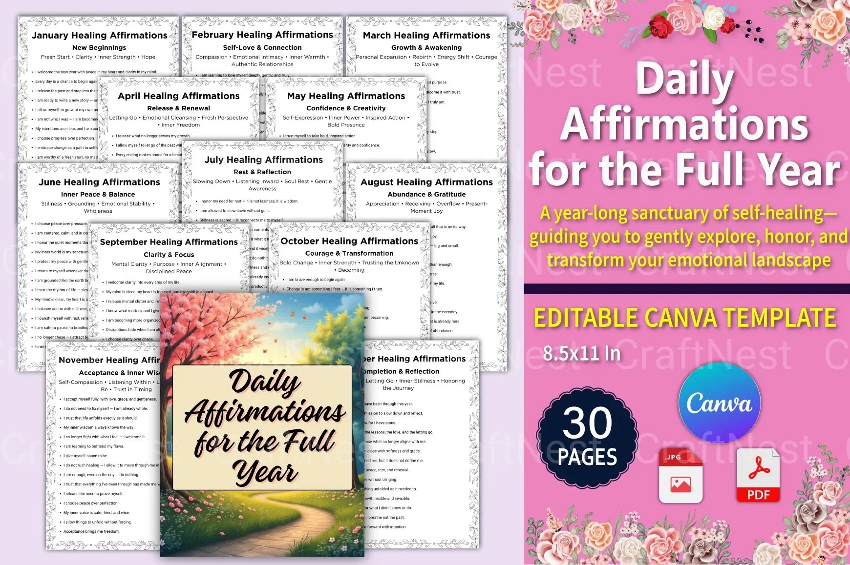 Daily Affirmations for the Year - CraftNest - Digital Crafting and Art