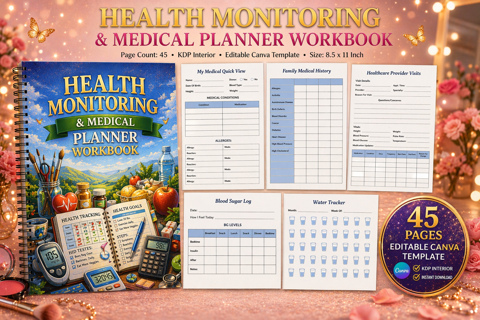 Health Monitoring Medical Workbook