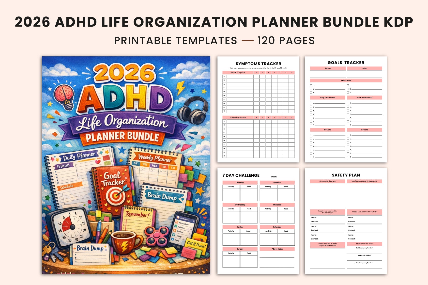 ADHD Life Organization Planner