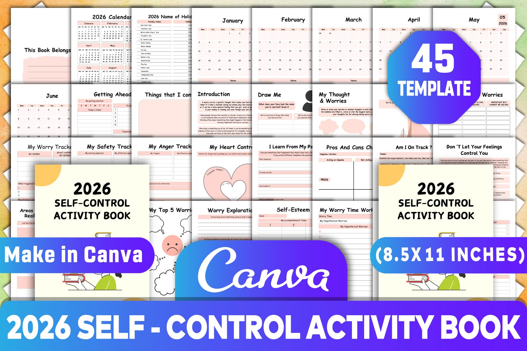 Self Control Activity Planner