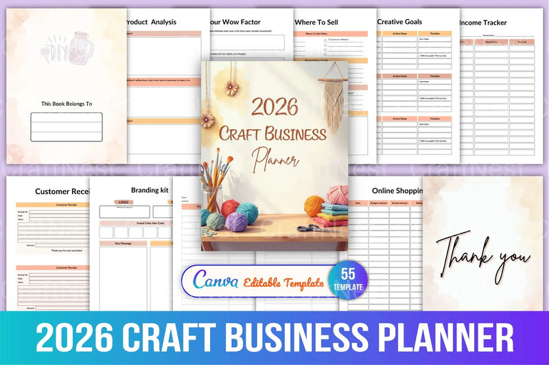 Craft Business Planner Guide - CraftNest - Digital Crafting and Art
