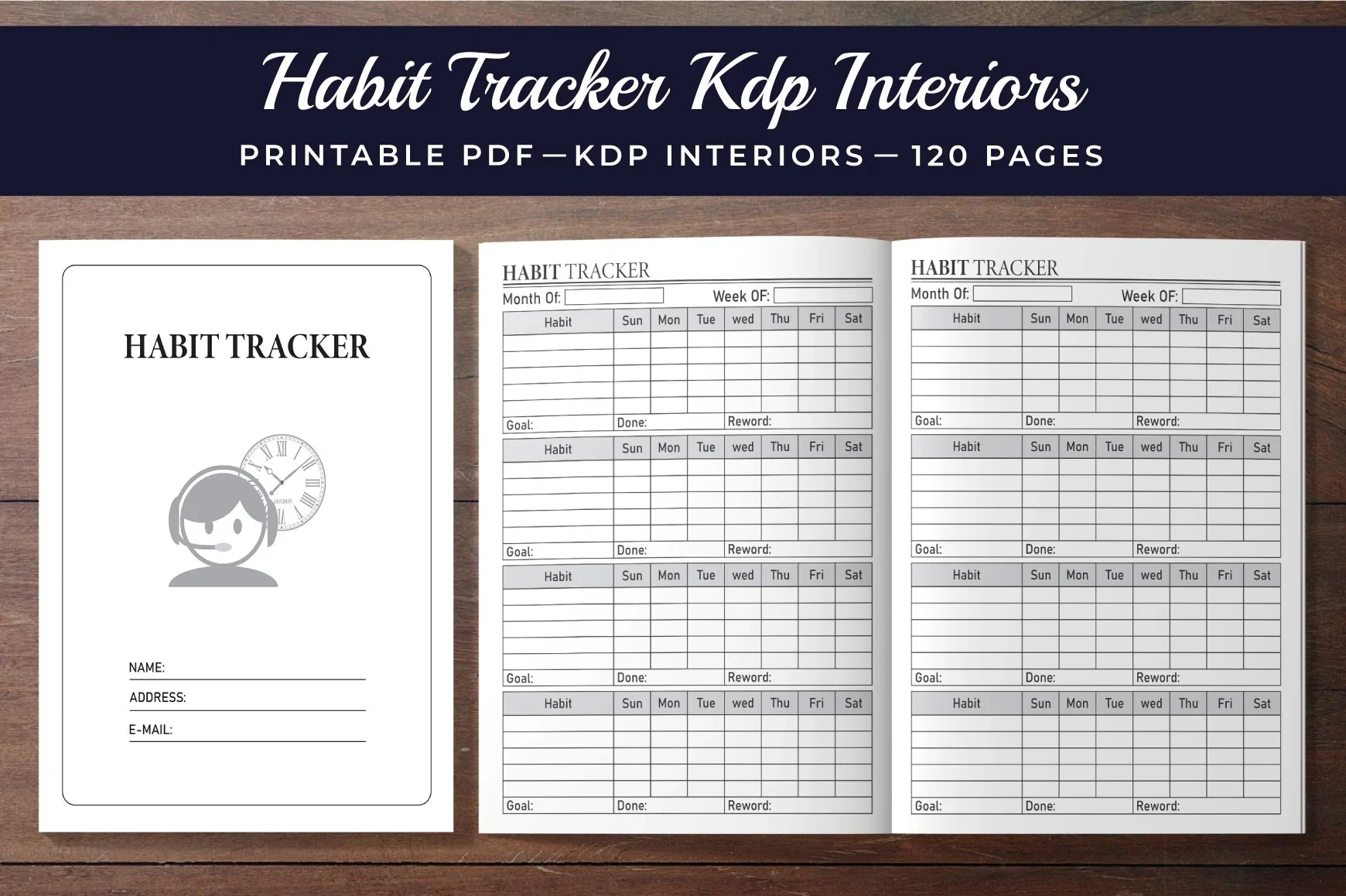 Habit Tracker Planner - CraftNest - Digital Crafting and Art