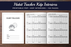 Habit Tracker Planner - CraftNest - Digital Crafting and Art