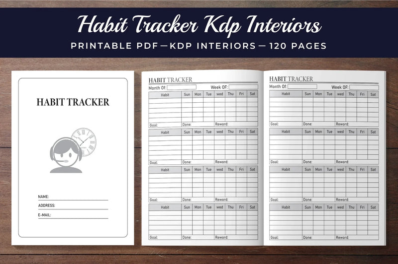 Habit Tracker Planner - CraftNest - Digital Crafting and Art