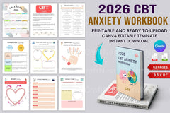 CBT Anxiety Workbook for Effective Stress Management - CraftNest - Digital Crafting and Art