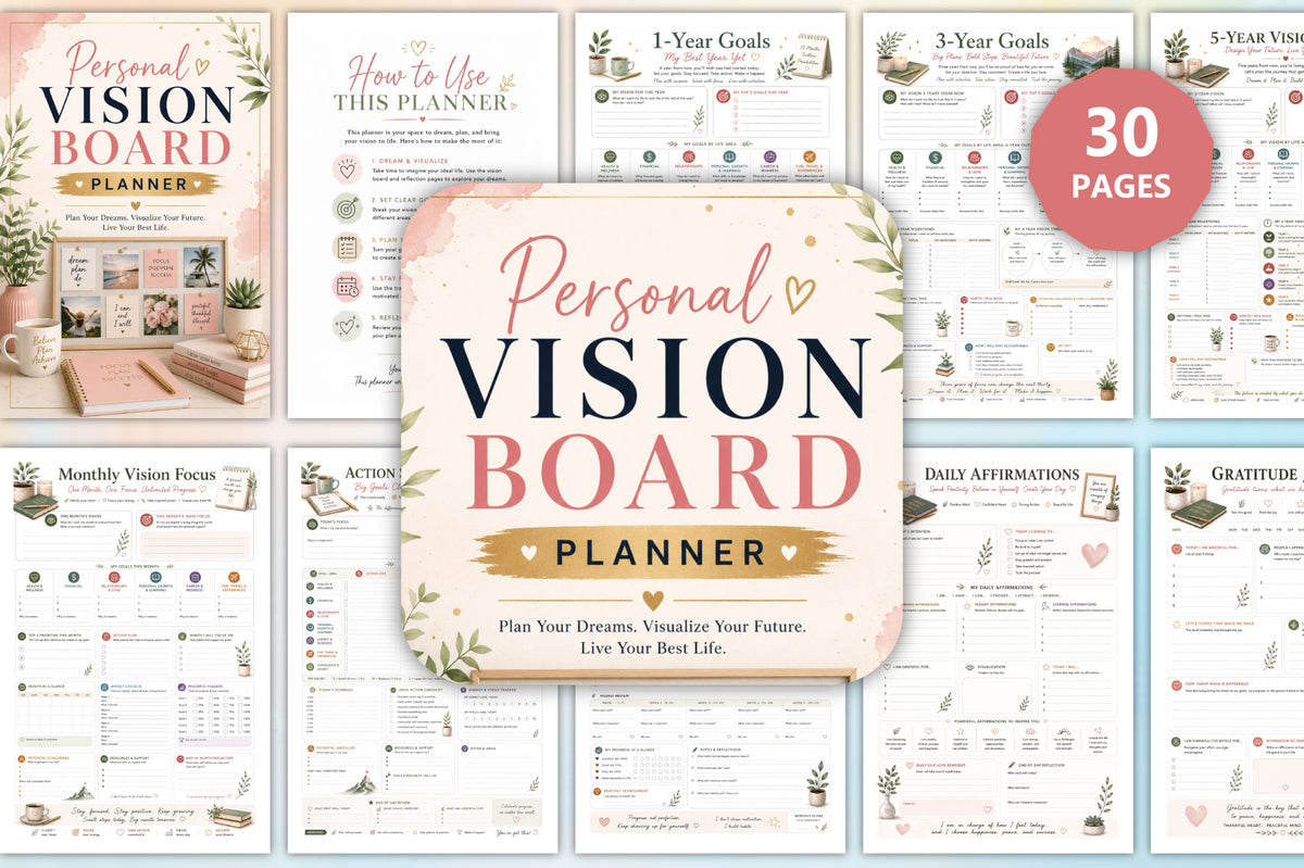 Personal Vision Board Planner
