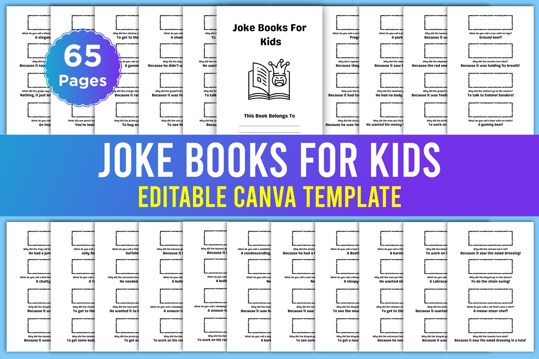 Joke Books for Kids Planner