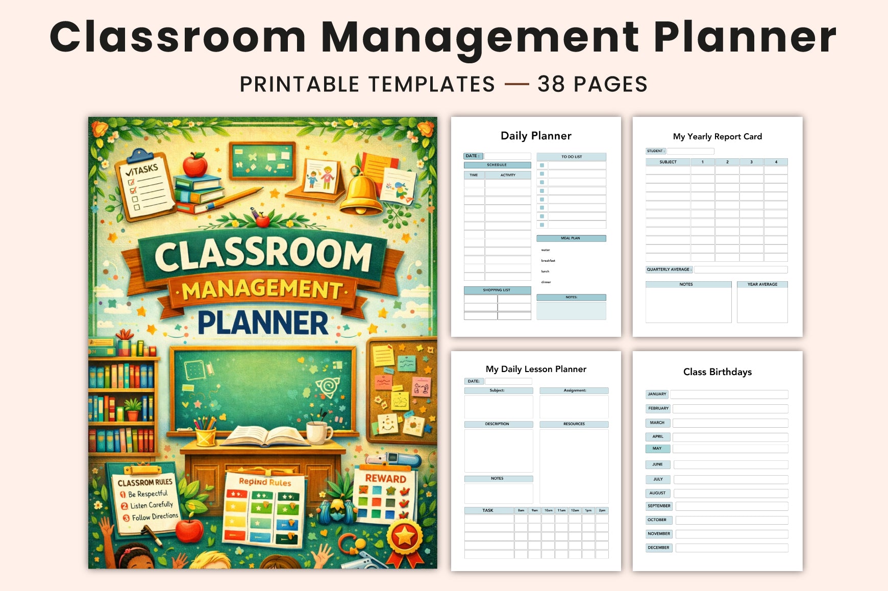 Classroom Management Planner