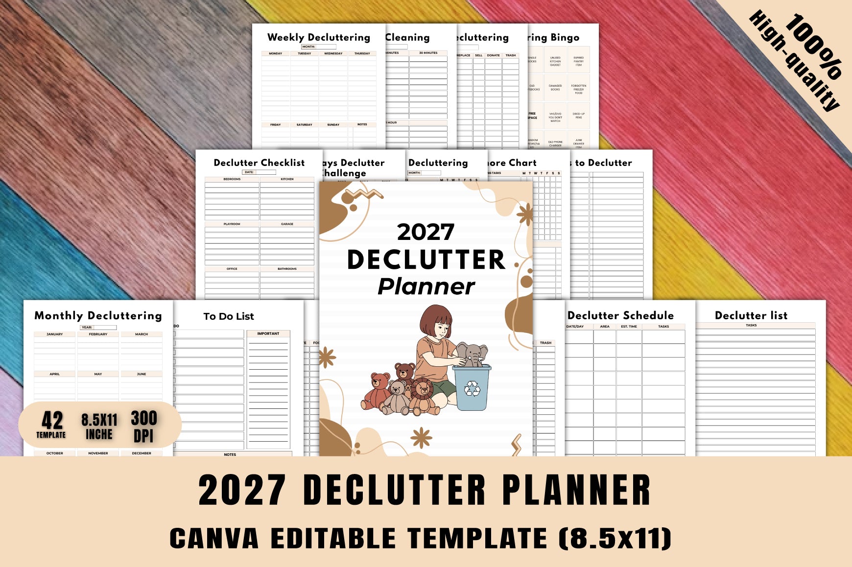 Declutter Planner for Organization