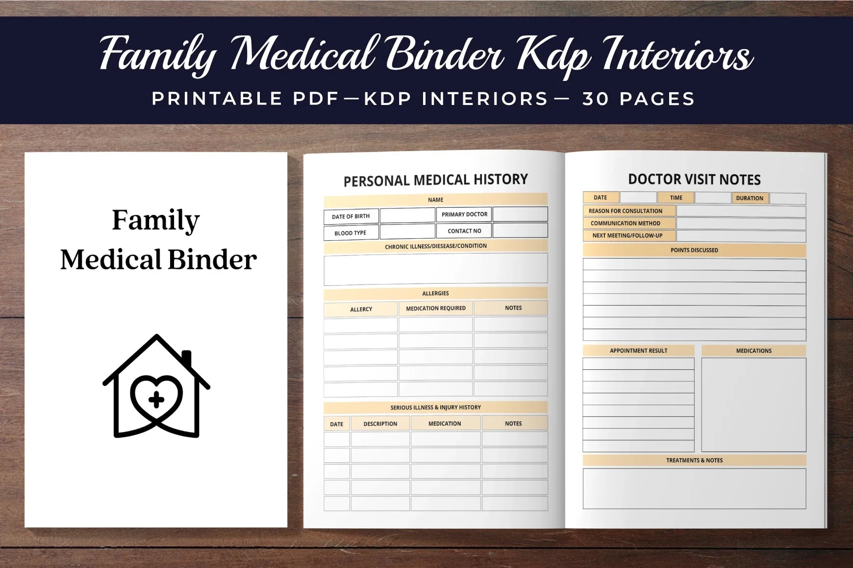 Family Medical Binder Planner - CraftNest - Digital Crafting and Art