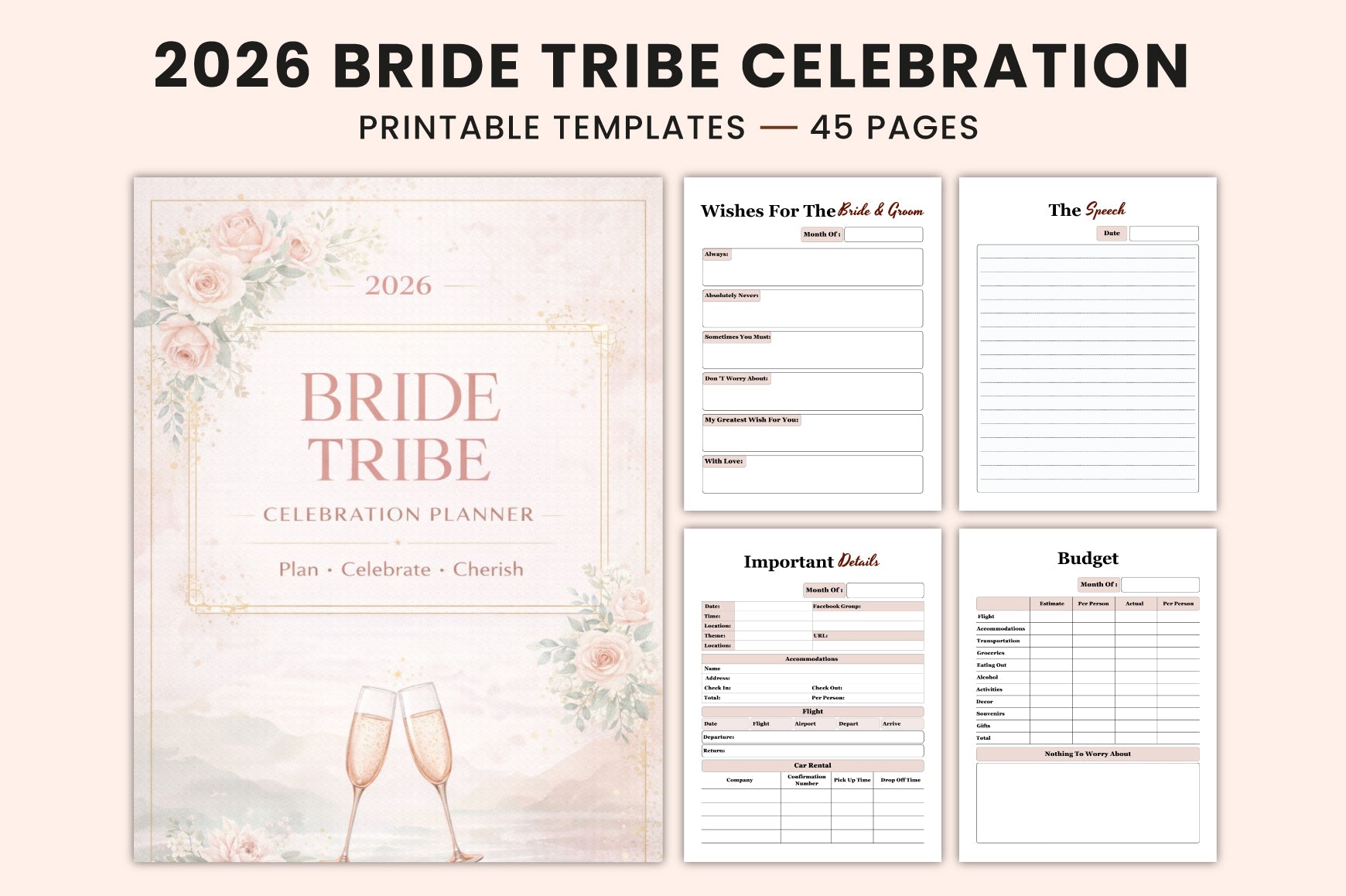 Bride Tribe Celebration Planner