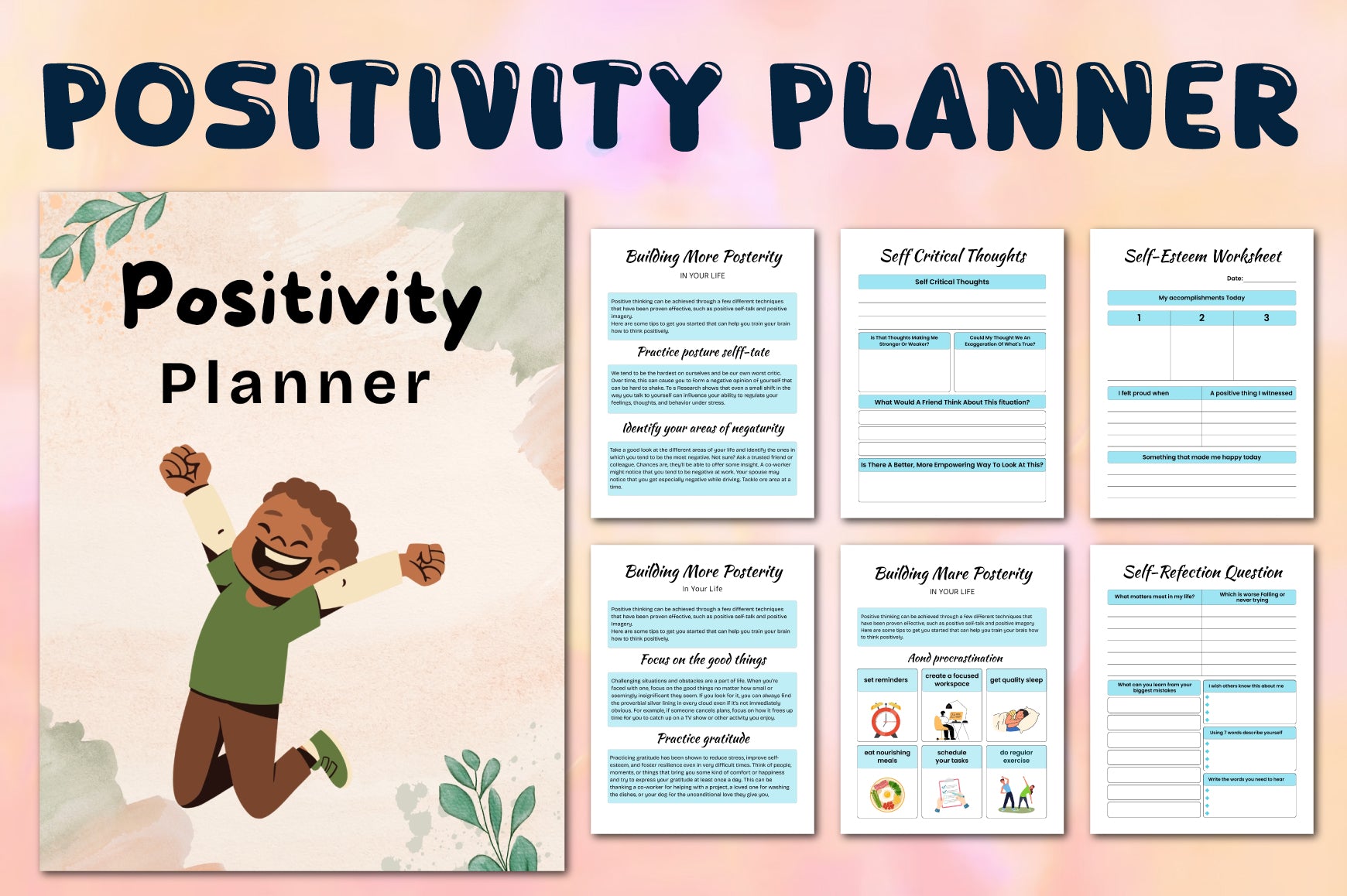 Positivity Planner for Daily Inspiration