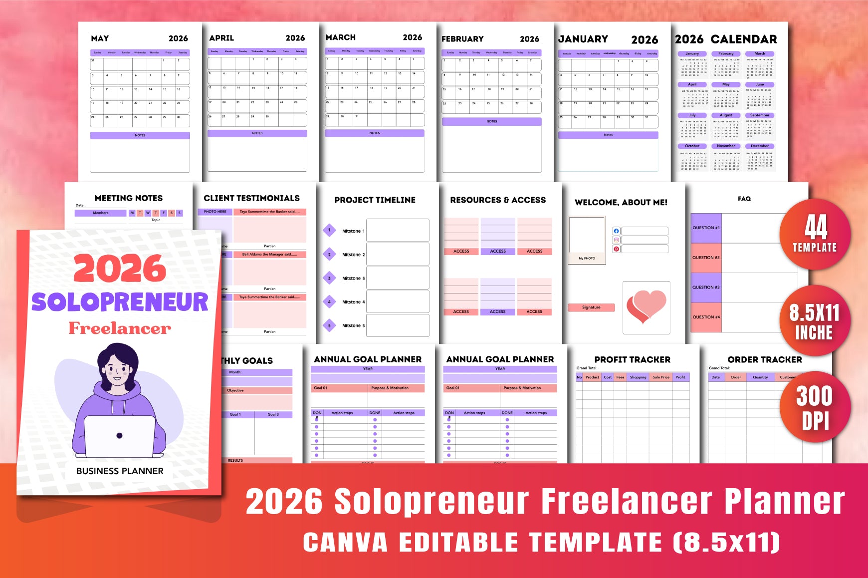 Solopreneur Freelancer Planner