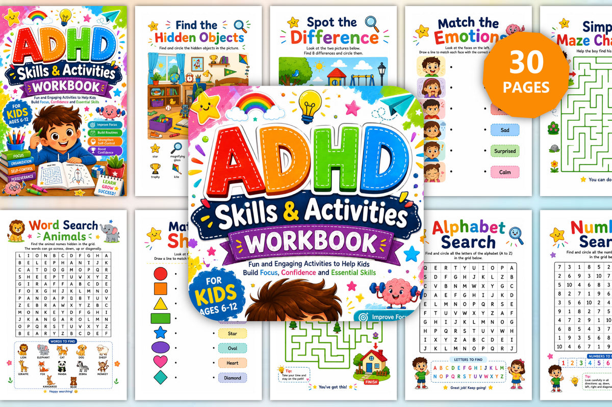 ADHD Skills Activities Workbook
