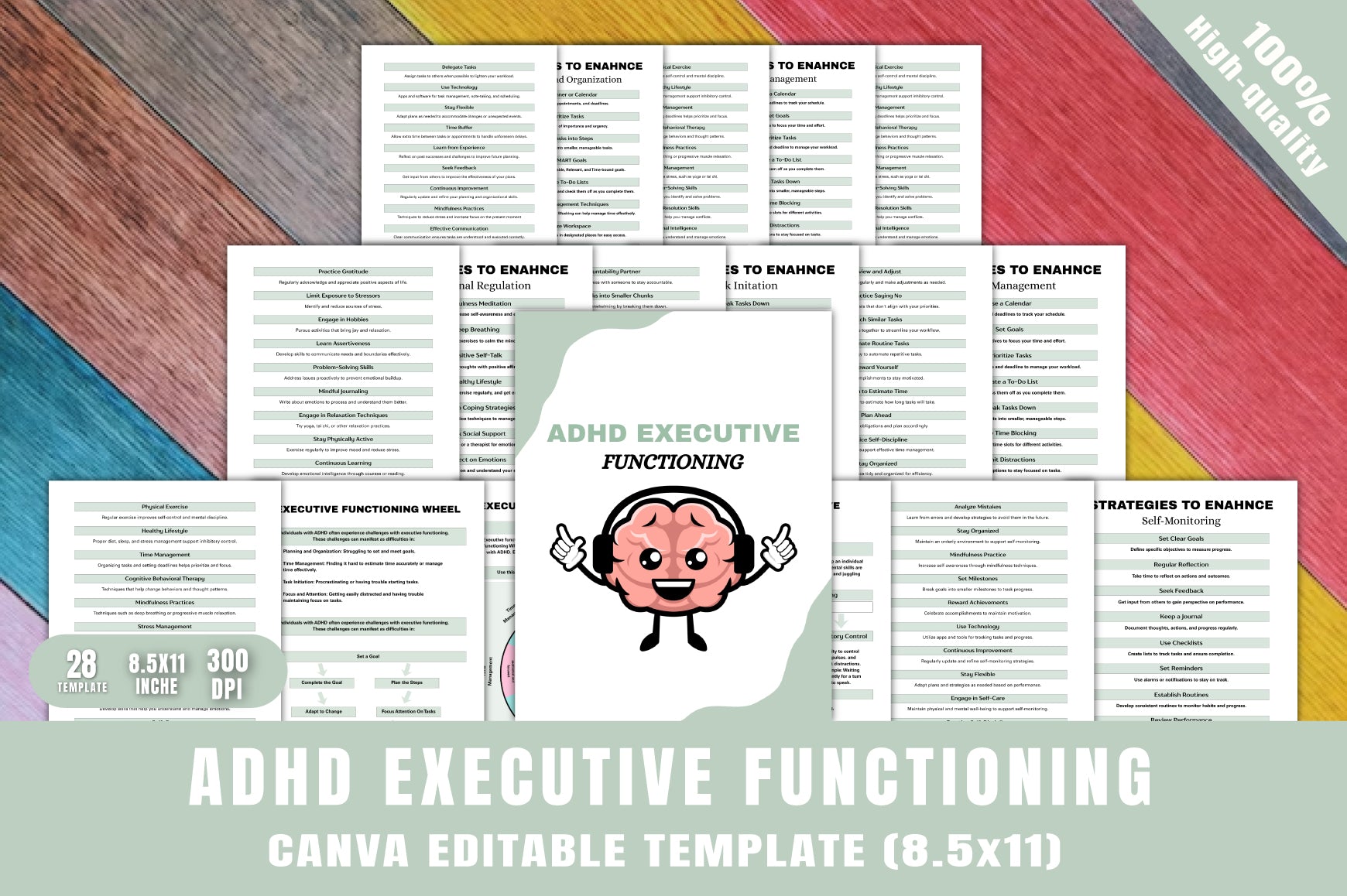 ADHD Executive Functioning Planner