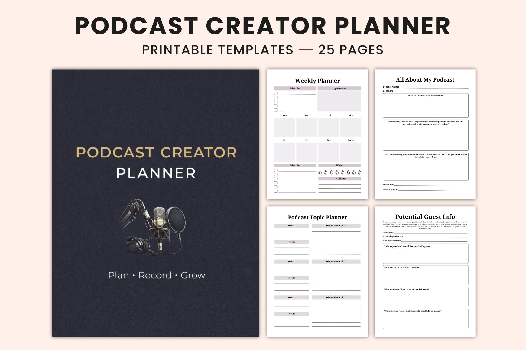 Podcast Creator Planner Guide