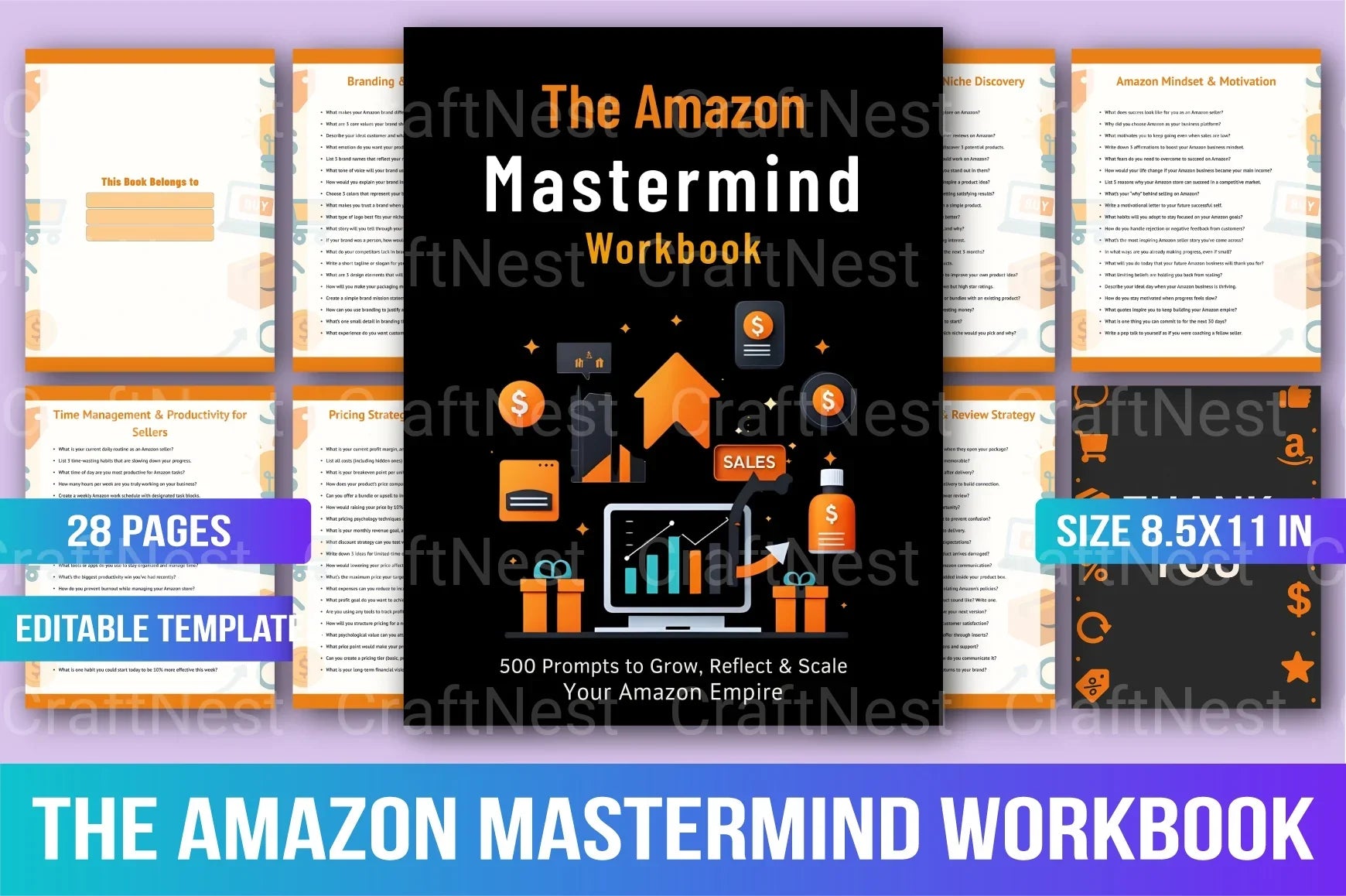 Amazon Mastermind Workbook: Unlock Success - CraftNest - Digital Crafting and Art