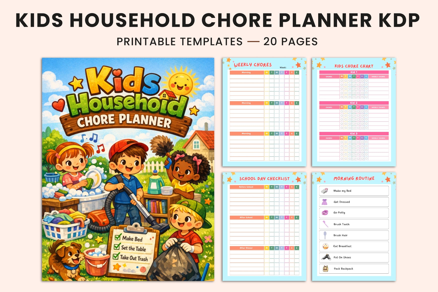 Kids Household Chore Planner