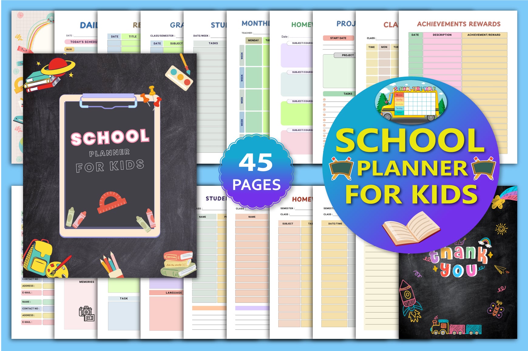 School Planner for Kids