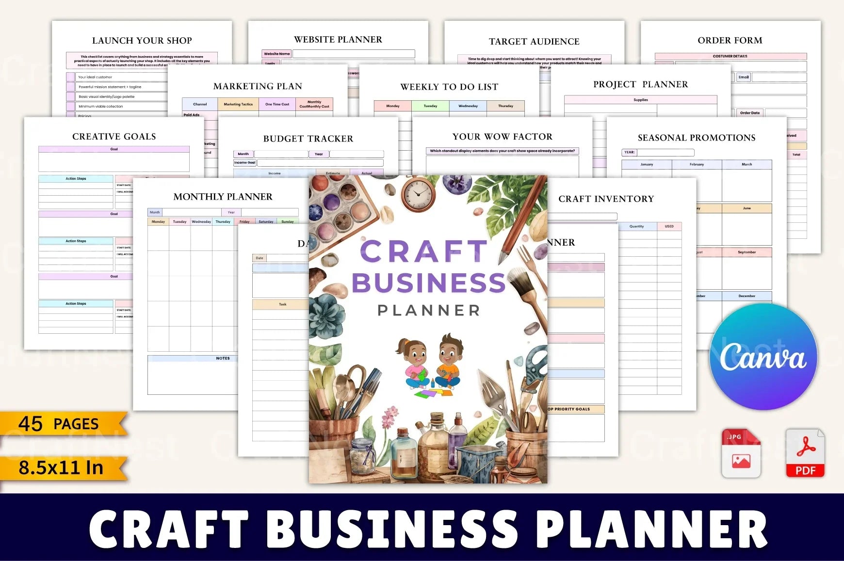 Craft Business Planner Guide - CraftNest - Digital Crafting and Art
