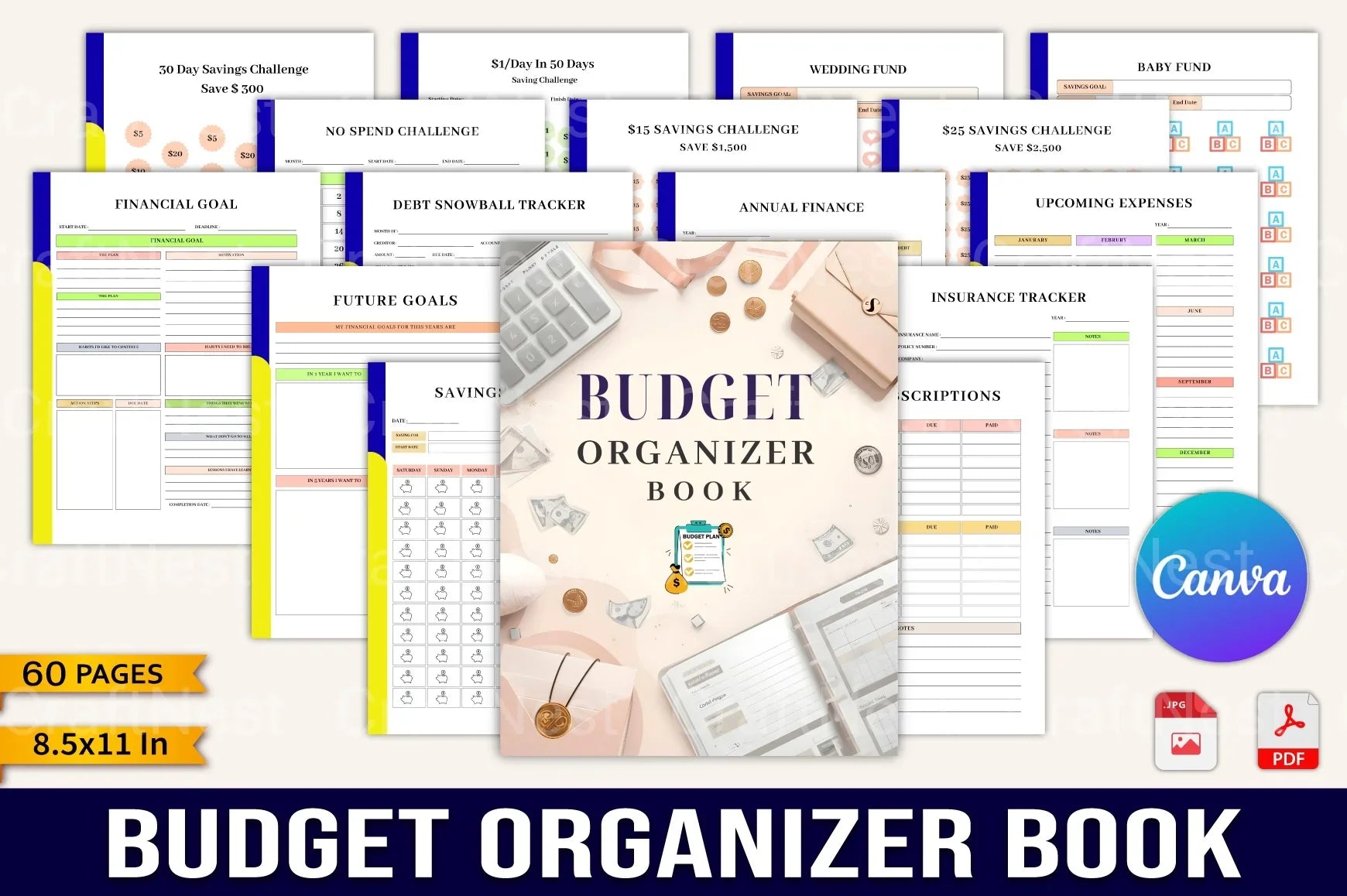 Budget Organizer Book for Effective Financial Planning - CraftNest - Digital Crafting and Art