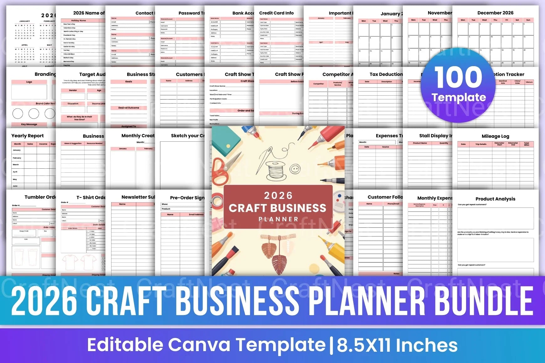 Craft Business Planner Guide - CraftNest - Digital Crafting and Art